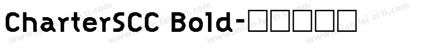 CharterSCC Bold字体转换